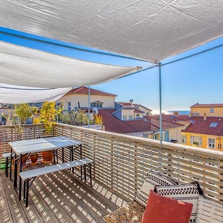 #9 Opera'S Duplex Panoramic Sea View Terrace & Ac 1Min To Beach ニース エクステリア 写真